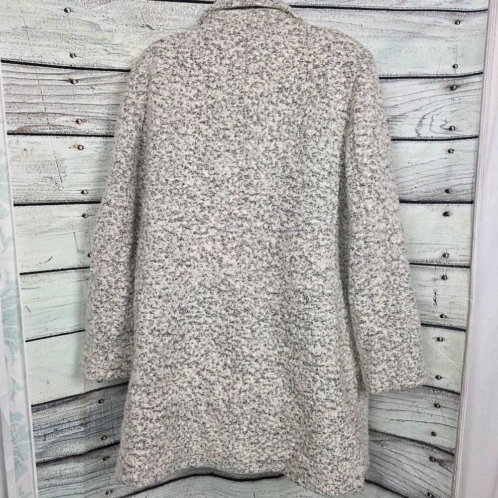 LOFT Cream Speckled Boucle Pea Coat - Picture 6 of 12